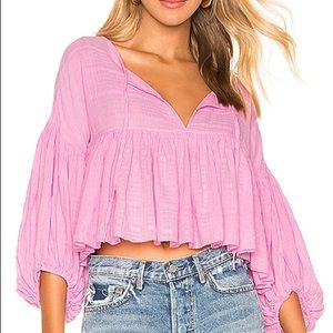 SOLD free people beaumont mews top medium